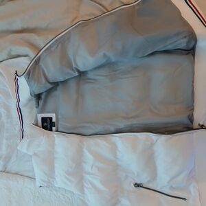 U.S. Polo Assn. White Jacket with Gray Interior